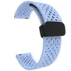 Adequado para Relógio Samsung/Huawei/Xiaomi Malha Respirável Dobrável Fivela Magnética Pulseira de Silicone 20/22mm