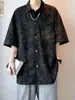 Camisa de manga corta estampada para hombre y mujer, estilo nuevo de verano, fina y holgada, casual y versátil