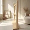 Soporte de exhibición personalizable de madera real para adornos de cualquier tamaño, soporte de exhibición de productos culturales y creativos, soporte de exhibición de colgantes