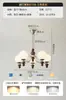 Lámpara de Sala de Estar Retro Estilo Americano, Candelabro Vintage Frijol Mágico, Lámpara de Vestíbulo Estilo Francés de Mediados de Siglo