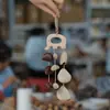 Cascabel Campana de Mano Carrillón Colgante de Bolsa Hecho a Mano Rayo de Sonido Cascabel Colgante Fruta Negra Indonesia Cáscara Fábrica Venta al por Mayor