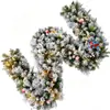 Decoraciones de corona de Navidad transfronterizas, adornos de vid de Navidad, colgantes para puertas, decoraciones para hoteles y centros comerciales, vides de bayas artificiales