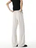 Pantalones Casuales de Retazos Cortados en Diagonal Estilo Americano, Pantalones Casuales de Malla Perforada de Secado Rápido, Pantalones Largos Holgados de Pierna Recta de Pierna Ancha de Tallas Grandes