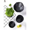 Vajilla de melamina estilo japonés restaurante de hot pot tazón de verduras verdes especial creativo plástico biselado cubo de verduras tazón de condimentos para buffet