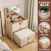 Mesa de tocador de madera maciza al por mayor dormitorio hogar mesa de tocador mesita de noche integrada pequeña abatible mesa de maquillaje taburete mueble cubo