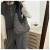 Moda Europeia e Americana Bolsa Sexy Estampa de Leopardo Oh Feminina 2024 Nova Bolsa de Axila Bolsa de Ombro com Alça de Cinto Bolsa Tote de Grande Capacidade