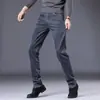 Jeans reto italiano para homens, primavera e outono, corte solto, elástico, de alta qualidade, novidade de outono de 2026, calça comprida casual masculina