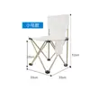 Silla plegable nueva para exteriores transfronteriza, silla luna de camping, taburete de pesca portátil, silla de picnic con respaldo para el ocio