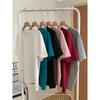 Playera Blanca de Manga Corta para Mujer, Estilo Nuevo Primavera/Verano 2025, Estilo Dulce y Picante, Estilo Holgado Hong Kong, Retro Chic, Top de Hombro Regular