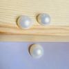 Crema Semiredonda 6-25mm Accesorios de Perlas Parche DIY Pendientes Pasador Botón Accesorios Materiales Cuentas Sueltas Brillante