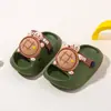 Pantuflas para Niños Niños, Nuevo Estilo de Verano, Ligeras, Antideslizantes, Adecuadas para Bebés y Niños Pequeños, para Interiores Baño, Resistentes al Desgaste, Zuecos de Bebé de Suela Suave
