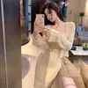 Conjunto de Vestido Largo Jacquard Calado Estilo Hermana Suave para Mujer, Conjunto de Dos Piezas de Chaleco de Cintura Alta y Vestido Largo Estilo Vacaciones Primavera/Verano