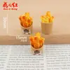 Novo Conjunto de Lanches Crocantes de Coco, Brinquedos de Comida, Materiais Artesanais para Casa de Bonecas, Acessórios de Resina Cola de Creme DIY, Pingentes para Celular