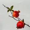 Cabeça de Romã Simulada Acessórios de Romã Acessórios de Balde da Fortuna Romã Única Simulada Acessórios de Ano Novo Modelo de Caqui Simulada