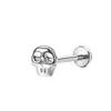 Zhenping F136 Aleación de Titanio Cabeza de Calavera Rosca Interna Perno para Hueso de la Oreja, Cartílago de la Oreja, Pendiente de Oreja, Piercing de Nariz, Piercing de Labio, Piercing Hidráulico