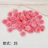 Flor Artificial Rosa Color Caramelo Accesorios de Resina Materiales Hechos a Mano para Bricolaje Camelia Flor Perforada Accesorios con Cuentas