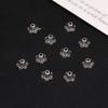 Aleación de toro de plata de Xizang, cuenta espaciadora de toro, espaciadores, accesorios, colgante, aretes, capuchón de flor, accesorios de plata de Xizang, capuchón de flor, accesorios para la mano