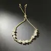 Pulsera de Flor de Glicina Estilo Zhao Yingzi con Sonrisa para Mujer, Pulsera de Circonita, Diseño de Nicho, Joyería de Lujo Ligero con Cierre Deslizante