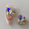 Nuevo Taladro de Uñas Montículo Terminado Corazón Torcido Cuadrado Amor Cuadrado Gordo Taladro Hacha Super Brillante Lujo Versátil Taladro de Cristal