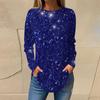 2023 Europeo y Americano Amazon otoño e invierno Nuevo suéter de camisa de manga larga estampada ropa de mujer AliExpress casual cuello redondo manga larga