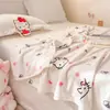 Manta de Dibujos Animados Sanrio Doble Cara de Terciopelo de Leche Manta para Sofá Manta de Aire Acondicionado para Niños Manta para Siesta en la Oficina Comercio Exterior