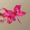 Didy No Tiene Miedo del Mismo Pasador Verde de Phalaenopsis Flor Lateral Flor Artificial Tocado Accesorios para el Cabello de Viaje a la Costa