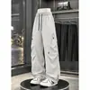 Pantalones de Esquí Impermeables con Forro de Terciopelo para Otoño e Invierno para Hombre, Marca de Moda, Pantalones Cargo Rectos Holgados para Exteriores, Pantalones Casuales Gruesos