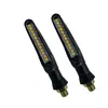 Señalador de Giro para Motocicleta Led de Agua Corriente 12V Impermeable Luz de Dirección Horizonte Luz Indicadora Dinámica Accesorios para Motocicleta