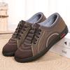 Zapatos de Tela Nuevo Otoño Invierno Beijing Antiguo para Mujer Ligeros Antideslizantes Tacón Plano Zapatos de Leche Suela Suave Cómodos Zapatos para Mamás de Mediana Edad y Adultas Mayores