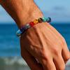 Estilo Boêmio Pulseiras de Contas Coloridas Pedras Cura Yoga Retrô Atacado Venda Quente Transfronteiriça Pulseiras Coloridas