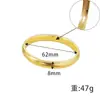 Pulseira Larga Lisa Dourada Areia Vietnamita para Mulheres, Luxuosa Pulseira Coração de Lótus Sutra Dourado Imitação, Joia Versátil e Duradoura