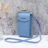 2021 Nova Carteira Feminina Cor Sólida Pequena Crossbody Bolsa Multifuncional Celular Verão de Comprimento Médio Bolsa de Moedas para Mulheres