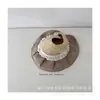 Nuevo Sombrero de Sol Retro de Bloques de Color Abierto con Ala Ancha Floral para Niños 2025 Sombrero de Paja para Niñas con Abertura para Cola de Caballo