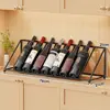 Estante para vinos, exhibidor inclinado para botellas de vino, soporte para botellas de vino, estante inclinado para vinos, nuevo modelo 2026, pieza decorativa de lujo ligero para gabinetes de vino