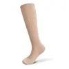 Calcetines para mujer Zhuji, color liso, nuevo estilo otoño e invierno, calcetines de moda de doble uso, calcetines holgados a rayas suaves para mujer, calcetines altos, calcetines hasta la pantorrilla