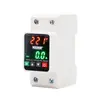 Unidad de medición de reconexión automática, protector contra sobretensiones de sobrecorriente y subtensión ajustable, medidor de potencia digital de 220V con reinicio automático