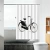 Cortina de baño de tela gruesa sin perforaciones, cortina de ducha, mampara de baño, disponible en stock