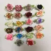 Accesorios de Flores de Tela de Doble Color DIY con Accesorios para el Cabello de Hoja Accesorios Florales Hechos a Mano Accesorios para Ropa Doble Color 2065