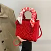 Bolso de Lujo Ligero de Gama Alta para Mujer 2024 Nuevo Bolso Cruzado de Moda Versátil Bolso de Mano con Bordado de Industria Pesada Daifei