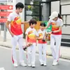 Traje deportivo de pantalón corto de manga corta de verano camiseta con solapa para hombre y mujer casual ropa deportiva para padres e hijos ropa de grupo ropa de dragón chaqueta
