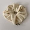 Serie de Colores Melard Otoño e Invierno Scrunchies de Lana Tejida, Coletas Texturizadas Versátiles, Accesorios Simples para el Cabello, Estilo Nuevo