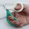 Tijeras para Uñas de Bebé de Acero Inoxidable Suministros de Cuidado para Bebés Recién Nacidos Herramientas de Limpieza para Manicura Cortauñas