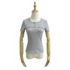 Pure hot girl sexy peito zíper design gola redonda pulôver camiseta doce e picante emagrecimento manga curta slim top