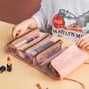 Bolsa de cosméticos destacável quatro em um, bolsa de viagem portátil multifuncional para mulheres, bolsa de lavagem de malha à prova d'água de grande capacidade
