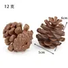 Decoraciones navideñas, colgantes de piña de plástico, guirnalda de piñas para árbol de Navidad hecha a mano DIY, accesorios para fotos de piñas
