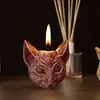 Molde de Silicona para Velas de Aromaterapia, Colgantes de Joyería, Cabeza de Gato, Ojo de Gato, Gato de Halloween, Murciélago, Molde para Manualidades, Venta al por Mayor