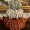 Venda Quente Transfronteiriça Comércio Exterior Estação Independente Cor Macaron Nórdico Enfeites de Abóbora Tricotados Moda Halloween Enfeites para Casa