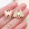 Aleación de Zinc Colgante Rosa Gotas de Aceite Llavero DIY Hecho a Mano Accesorios para Pendientes Materiales de Colgantes de Dibujos Animados Lindos