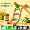 Escalera de Escalada en Forma de S para Loro Juguete de Madera para Loro Periquito Periquito Agaporni Percha Palo Afilar Garras Suministros para Soporte de Jaula de Pájaros