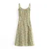 Vestido de tirantes vintage estampado nuevo de Fengchun para mujer, europeo y americano, venta al por mayor
